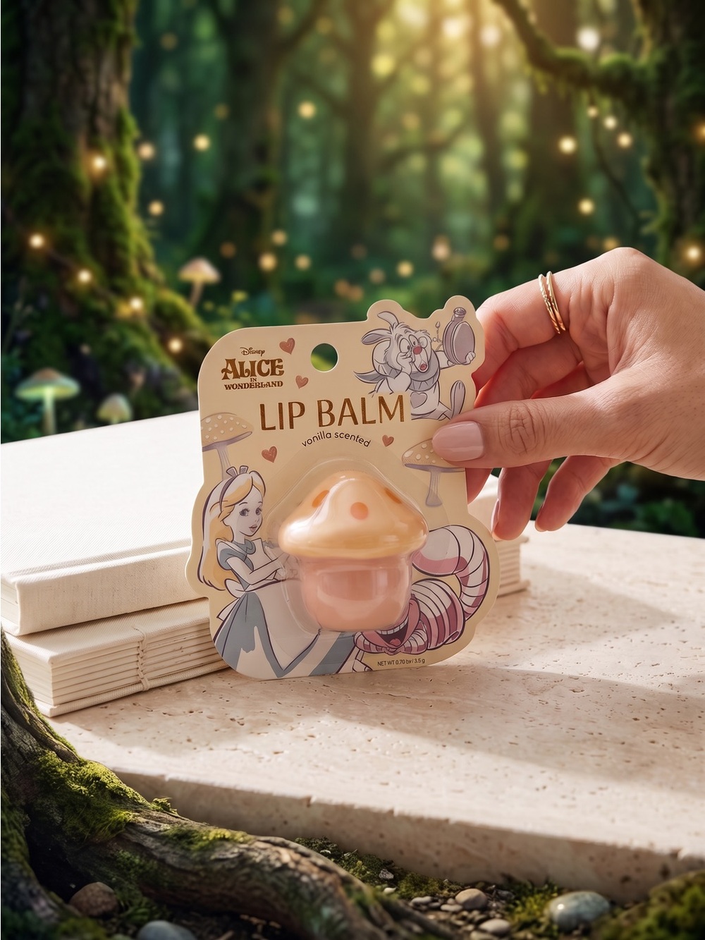 Disney Alice in Wonderland Mushroom Lip Balm (Vanilla Scented)